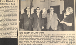 Swearing in 1971 to form District